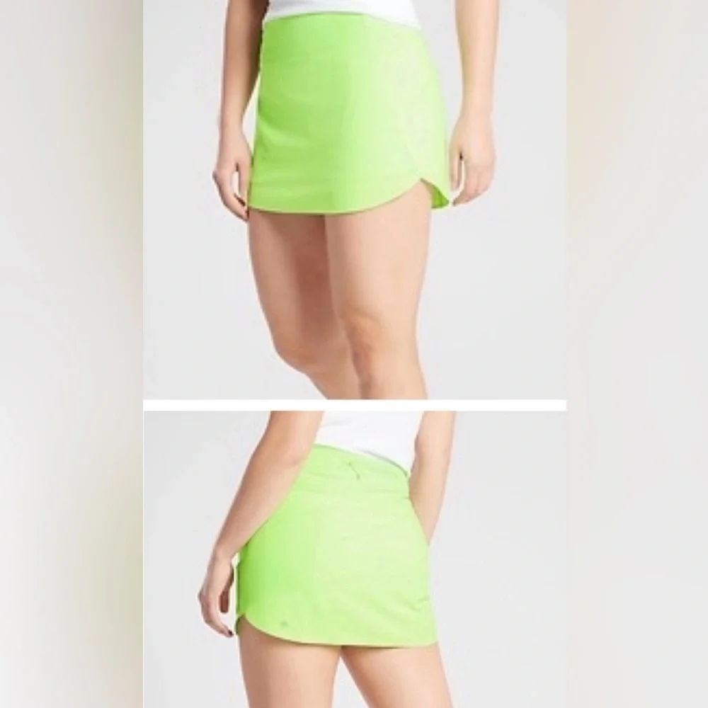 Athleta Run With It skirt - Neon Green! Excellent condition. Size Small. - Picture 2 of 9